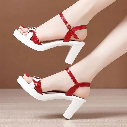 Block High Heel Sandals