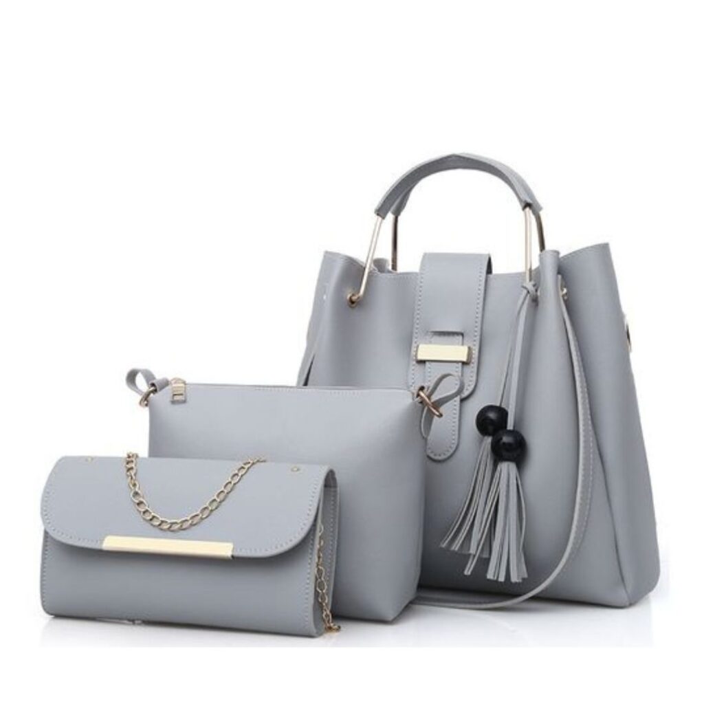 3 Pcs Leather Tote Hobo Shoulder/Handbag