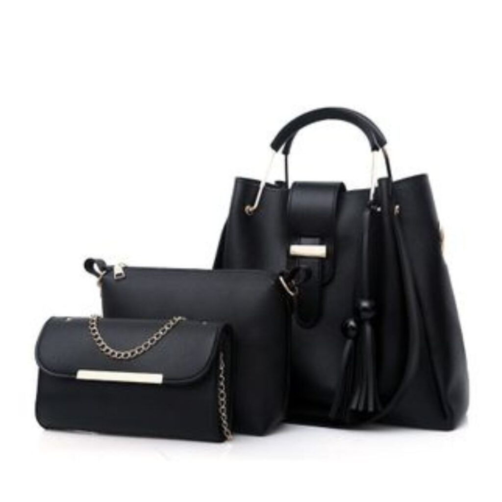 3 Pcs Leather Tote Hobo Shoulder/Handbag