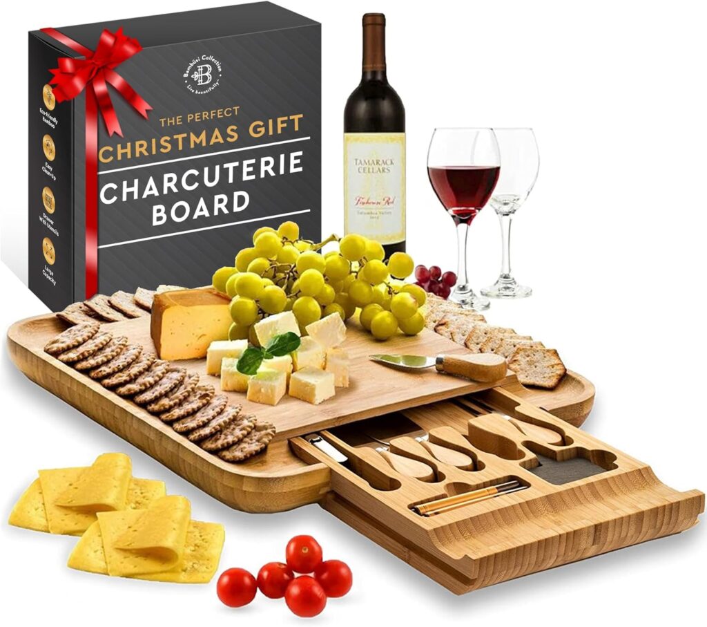 Bambüsi Cheese Board Set with Serving Utensils