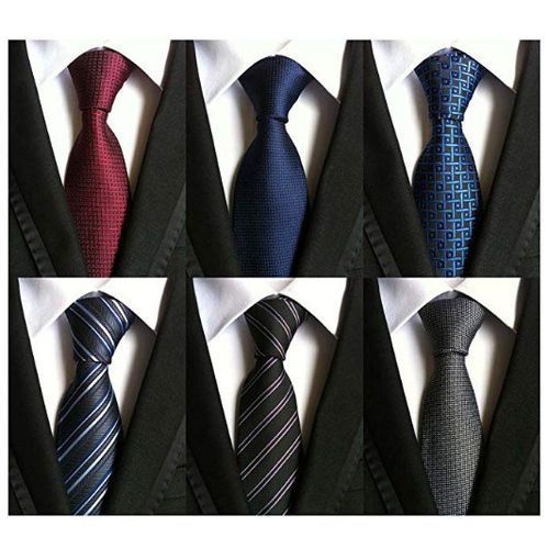 Classic Men Ties - 6 Pieces Multicolour
