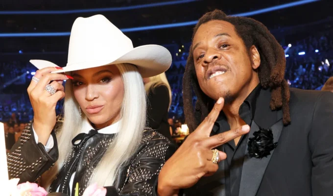 beyonce and Jay-Z at 66th Annual Grammys