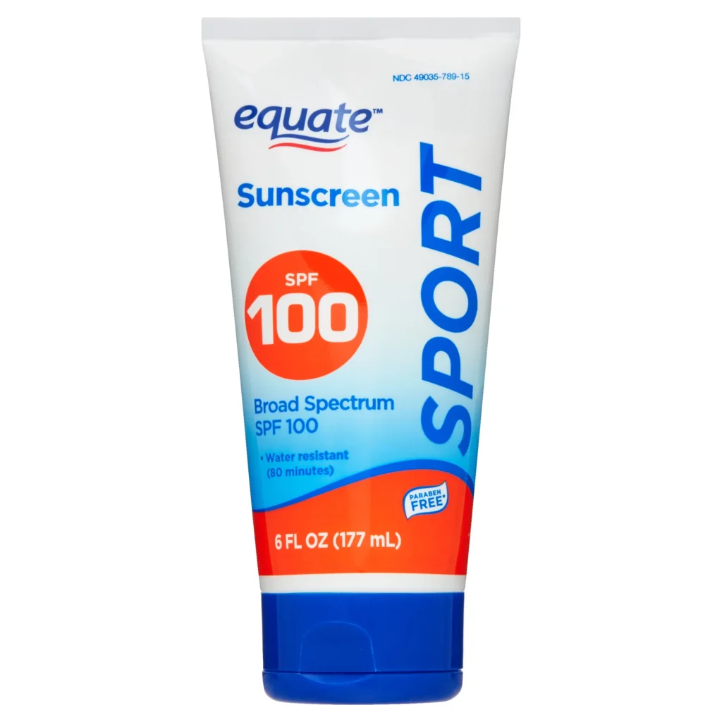 Equate Sport Broad Spectrum Sunscreen Lotion, SPF 100