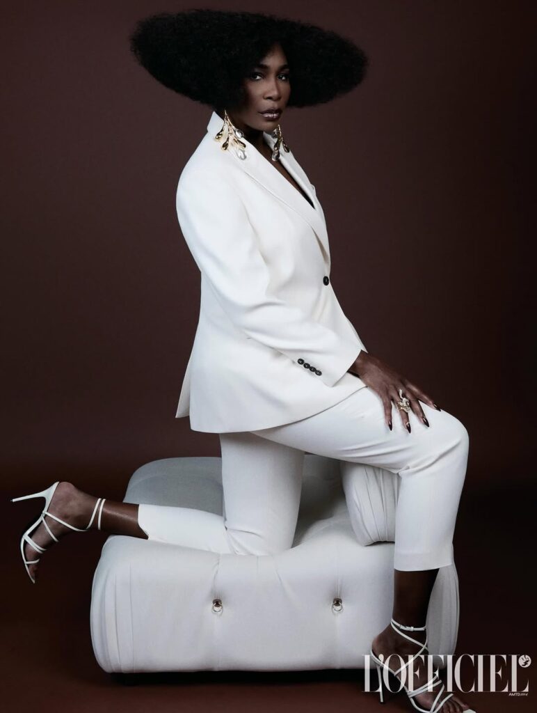 Venus Williams feated in the L'officiel Italia