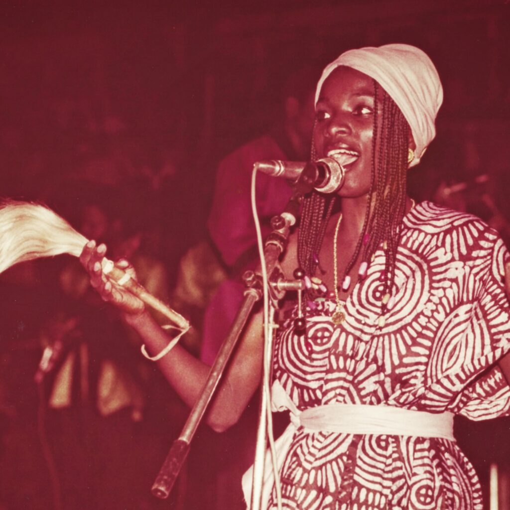 Angelique Kidjo in the early days of her career